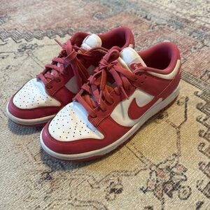 Pink and White Nike Dunks